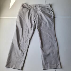 Public Rec Pants Mens 36x28 Gray Performance Chino Straight Leg Golf Casual